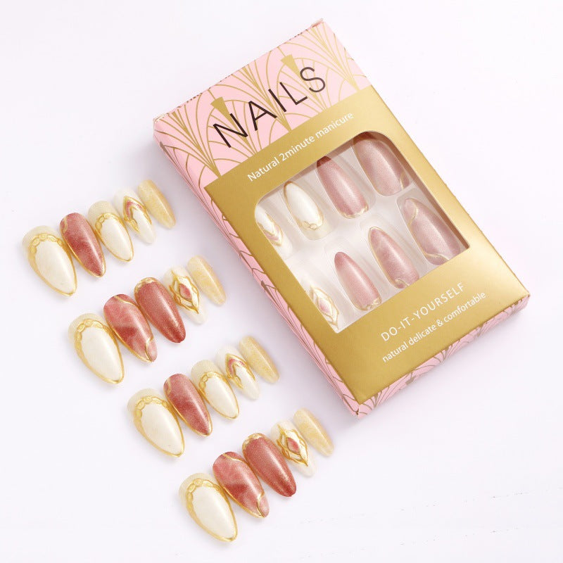 Acrylic Nails in Modern Layered Look
