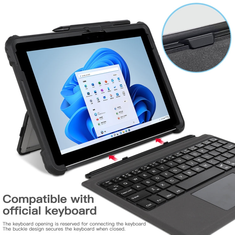 Acrylic Transparent Hand and Shoulder Strap Laptop Case for Microsoft Surface Pro 4 / 5 / 6 / 7 / 7+