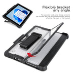 Acrylic Transparent Hand and Shoulder Strap Laptop Case for Microsoft Surface Pro 4 / 5 / 6 / 7 / 7+