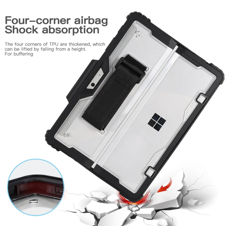 Acrylic Transparent Hand and Shoulder Strap Laptop Case for Microsoft Surface Pro 4 / 5 / 6 / 7 / 7+