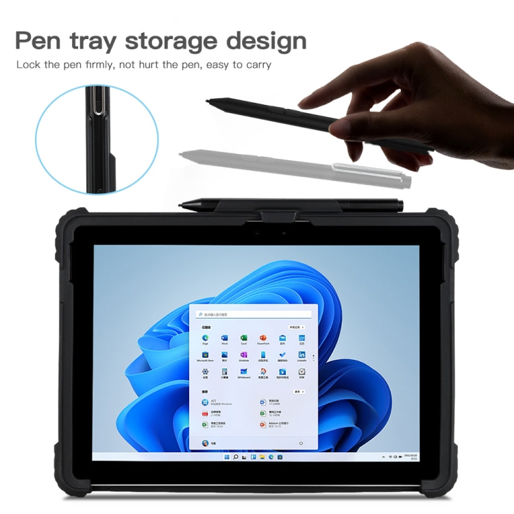 Acrylic Transparent Hand and Shoulder Strap Laptop Case for Microsoft Surface Pro 4 / 5 / 6 / 7 / 7+