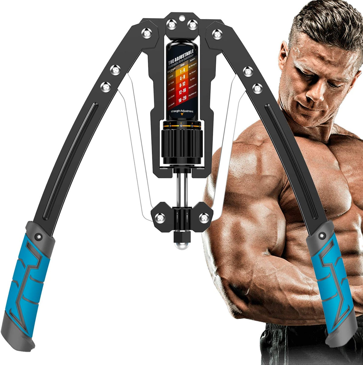 Adjustable Arm Trainer with Hydraulic Resistance