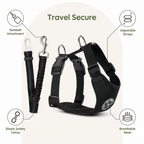 Adjustable Breathable Mesh Dog Car Safety Harness
