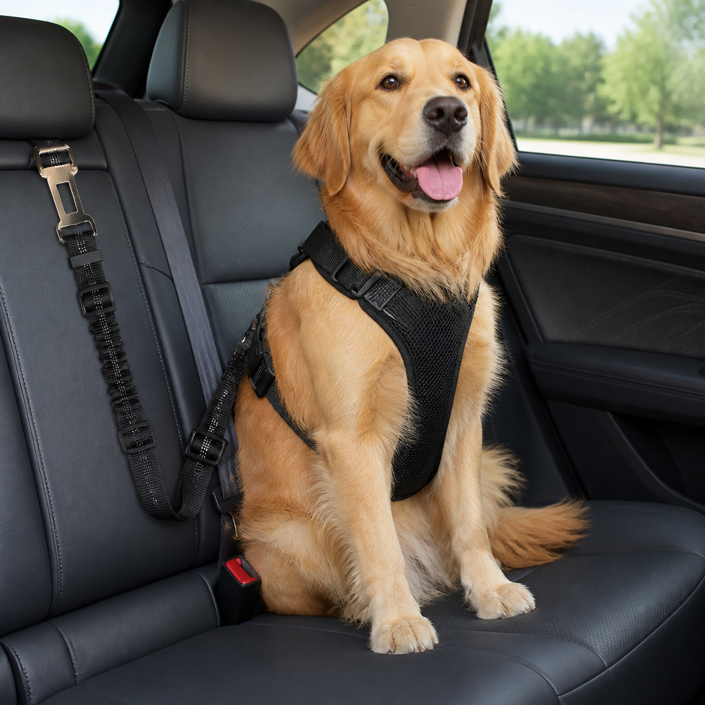 Adjustable Breathable Mesh Dog Car Safety Harness