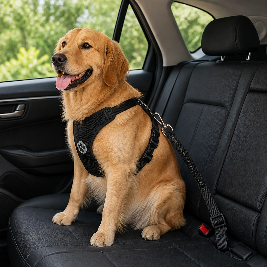 Adjustable Breathable Mesh Dog Car Safety Harness