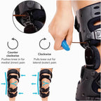 Adjustable knee brace with joint support KneeEase