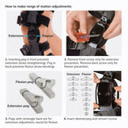 Adjustable knee brace with joint support KneeEase