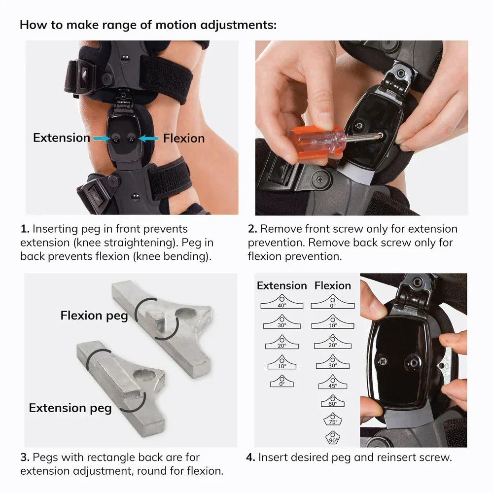 Adjustable knee brace with joint support KneeEase