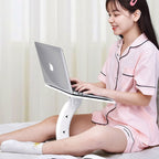 Adjustable Laptop Stand for Bed and Desk – Portable, Multi-Angle Design for Work, Study and Entertainment