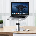 Adjustable Laptop Stand with Height, Angle & 360° Rotation for Home & Office