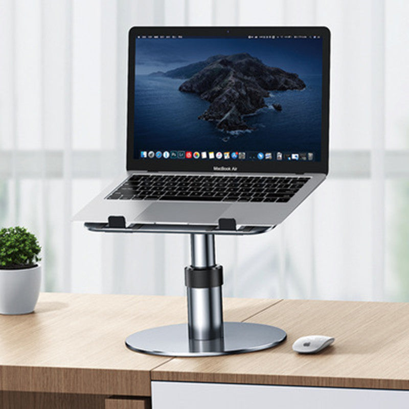 Adjustable Laptop Stand with Height, Angle & 360° Rotation for Home & Office