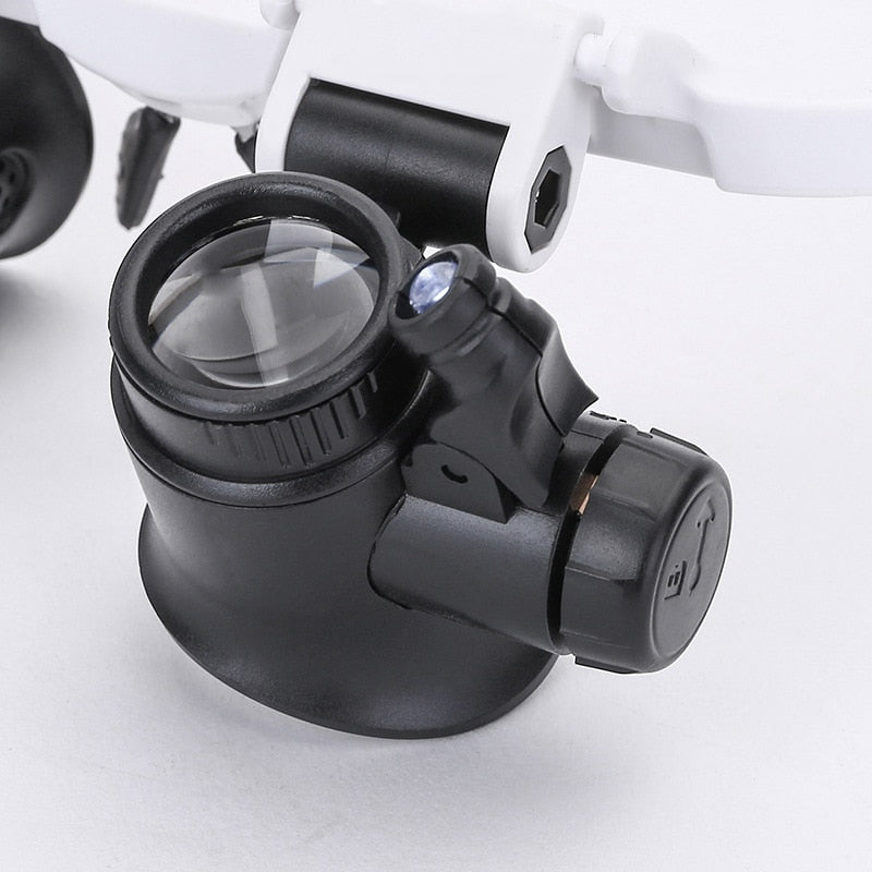 Adjustable LED Magnifying Glasses for Precision Work and Hobbies
