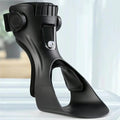 Adjustable orthopaedic foot drop support with breathable lining and ankle stabilisation