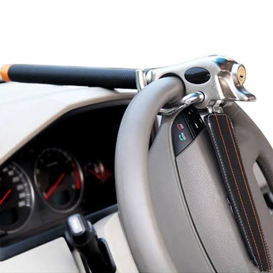 Adjustable Steering Wheel Lock with Triple Locking – Strong Theft Protection