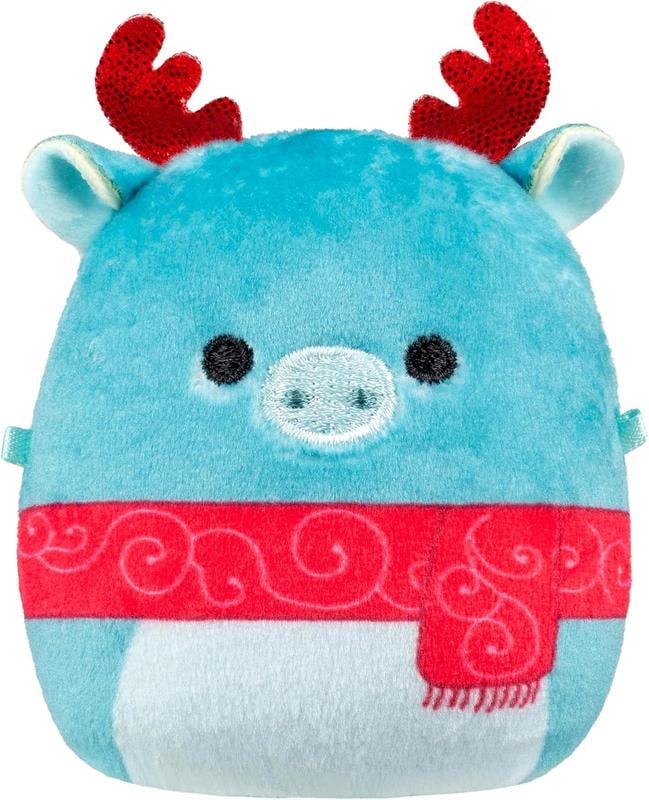 Advent calendar with 24 mini Christmas plush toys