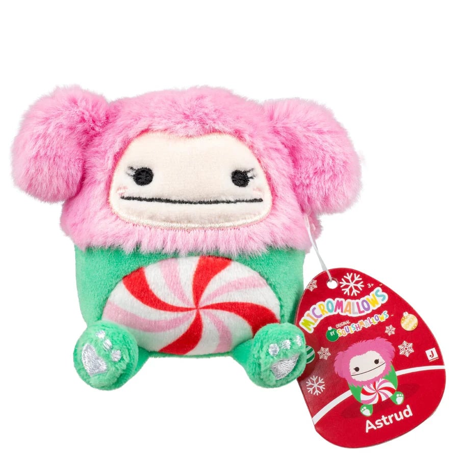 Advent calendar with 24 mini Christmas plush toys