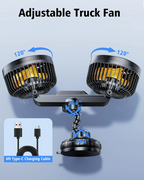 Boneroshop | AeroBreeze Car Fan | Wireless fan with 4000 mAh battery and 3 fan speeds