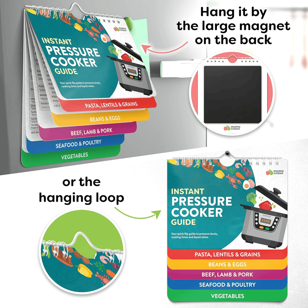 Air Fryer Cheat Sheet Magnets – Cooking Instructions Booklet