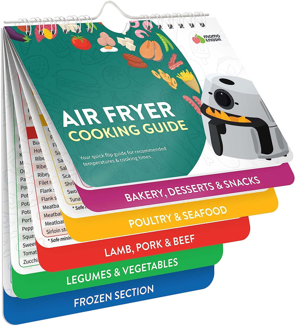 Air Fryer Cheat Sheet Magnets – Cooking Instructions Booklet