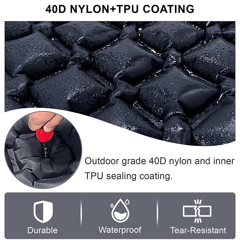 Air Mattress with Integrated Headrest and Comfortable Valve System