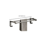 Aluminium Modern Bathroom Accessories Set – Polished Grey Shelf, Paper Holder & Robe Hook