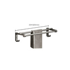 Aluminium Modern Bathroom Accessories Set – Polished Grey Shelf, Paper Holder & Robe Hook