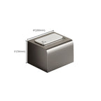 Aluminium Modern Bathroom Accessories Set – Polished Grey Shelf, Paper Holder & Robe Hook