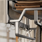 Aluminium Modern Bathroom Accessories Set – Polished Grey Shelf, Paper Holder & Robe Hook