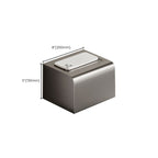 Aluminium Modern Bathroom Accessories Set – Polished Grey Shelf, Paper Holder & Robe Hook