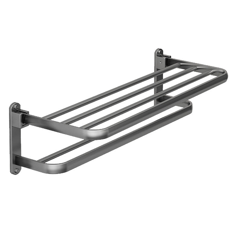 Aluminium towel holder, wall-mounted