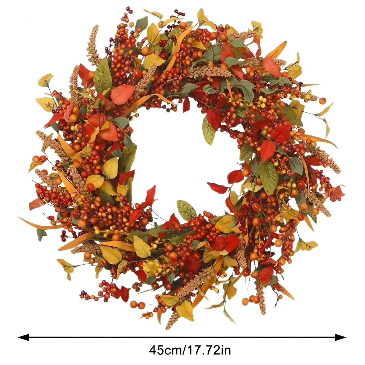 AmberLeaf Autumn Wreath