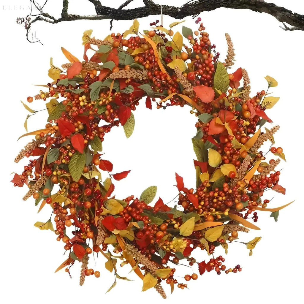 AmberLeaf Autumn Wreath