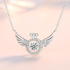 Angel Wing Rhinestone Necklace