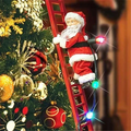 Animated Climbing Holiday Tree Figure, Warm LED Lights, Festive Music