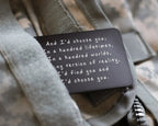 Anniversary wallet card for couples – long-distance keepsake gift for him