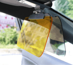 Anti-glare car sun visor for day and night driving