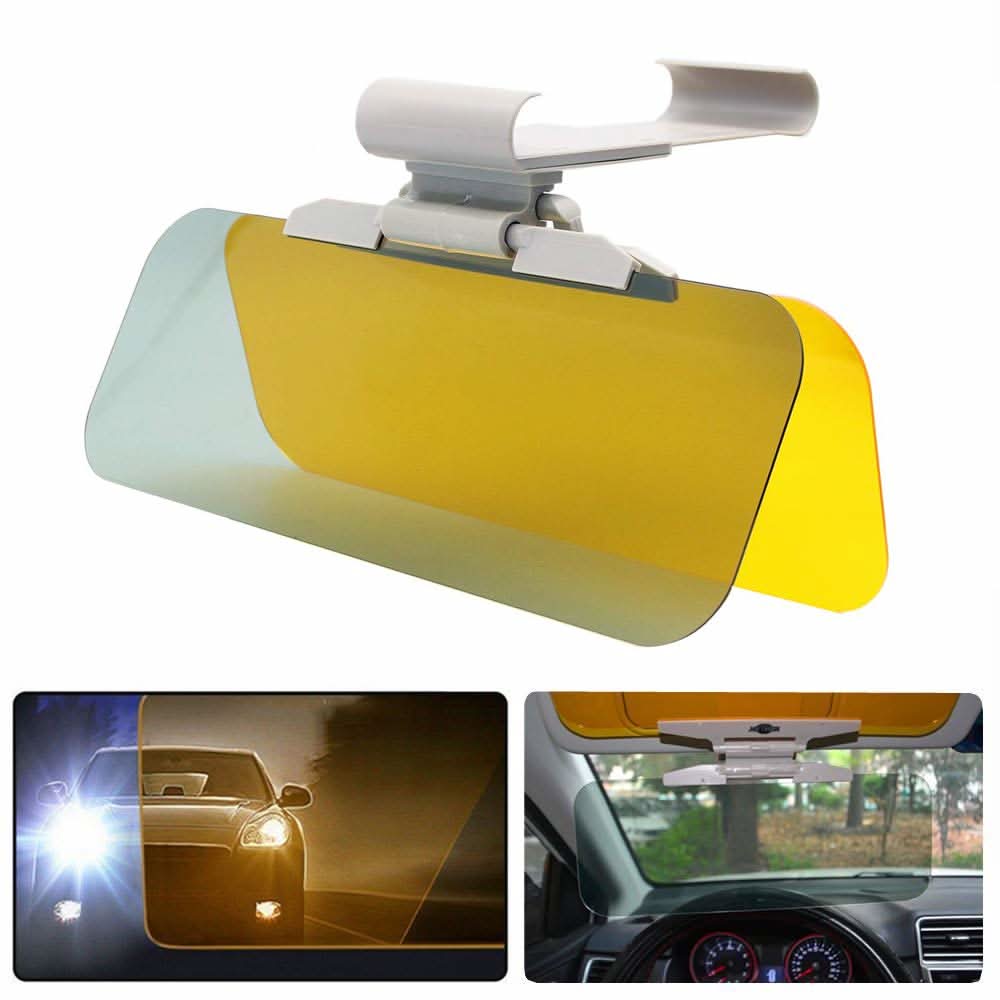 Anti-glare car sun visor for day and night driving
