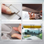 Anti-glare car sun visor for day and night driving
