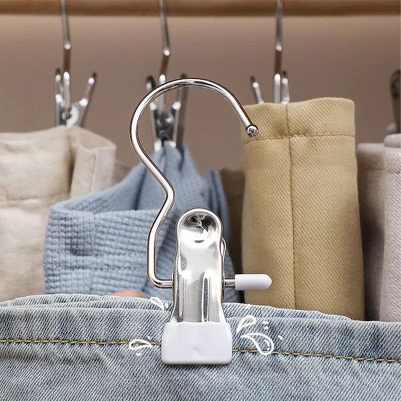 Anti-rust rotating clothes pegs – space-saving storage clips for hats, trousers and travel