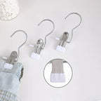 Anti-rust rotating clothes pegs – space-saving storage clips for hats, trousers and travel