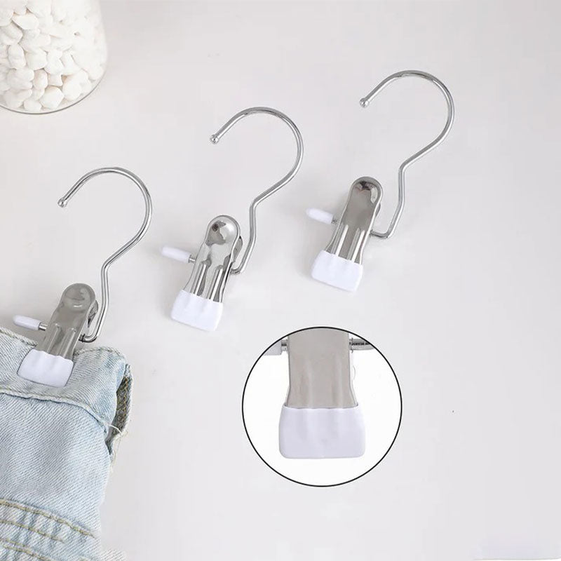 Anti-rust rotating clothes pegs – space-saving storage clips for hats, trousers and travel