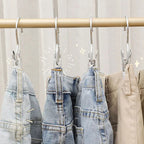 Anti-rust rotating clothes pegs – space-saving storage clips for hats, trousers and travel