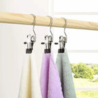 Anti-rust rotating clothes pegs – space-saving storage clips for hats, trousers and travel