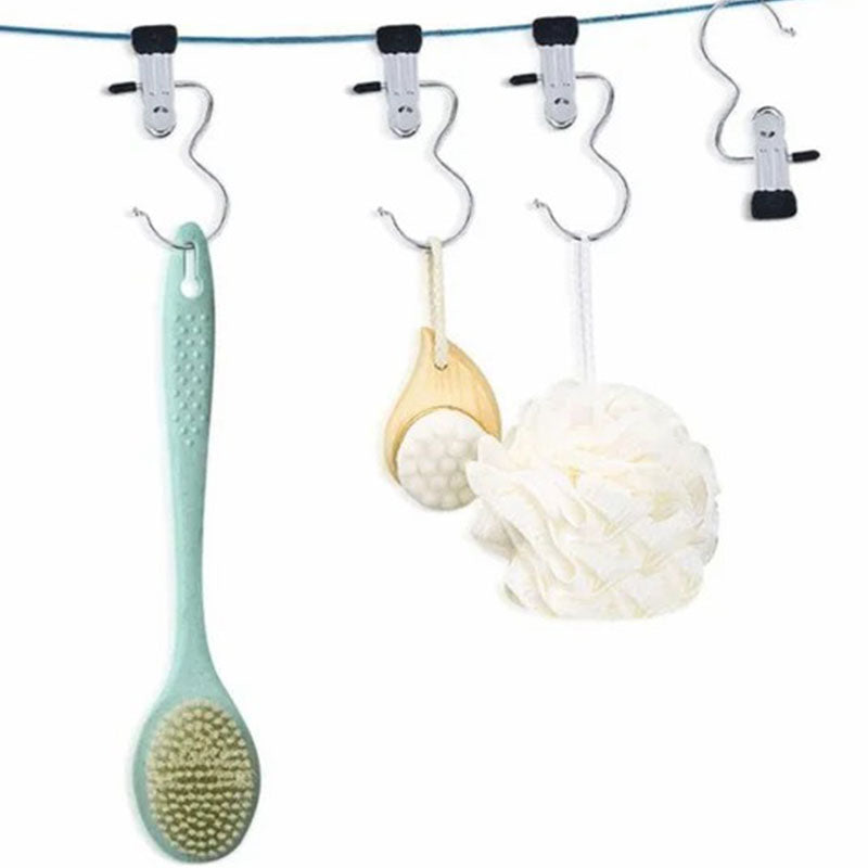 Anti-rust rotating clothes pegs – space-saving storage clips for hats, trousers and travel