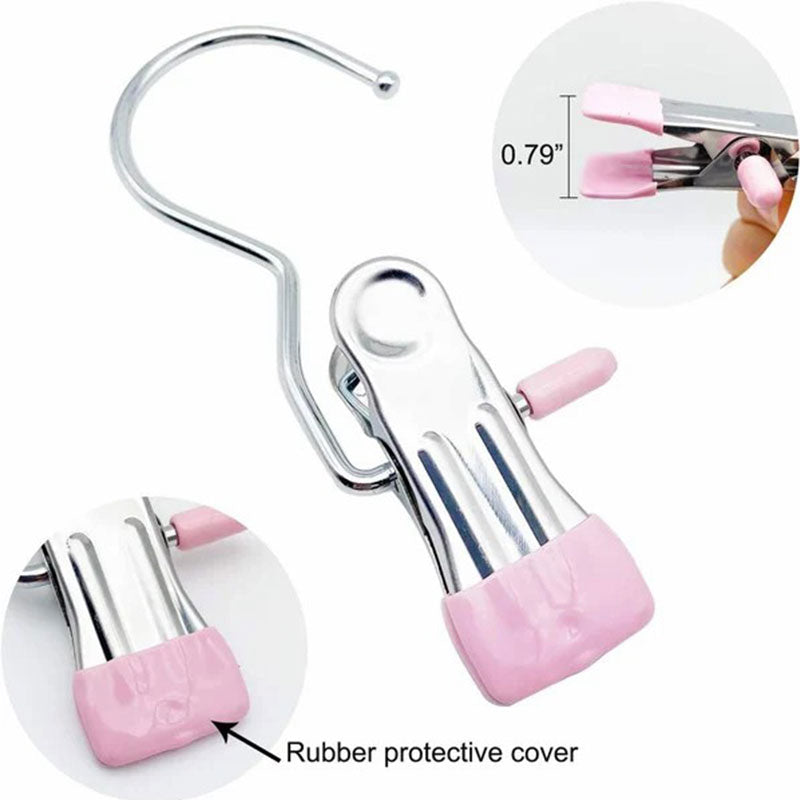 Anti-rust rotating clothes pegs – space-saving storage clips for hats, trousers and travel