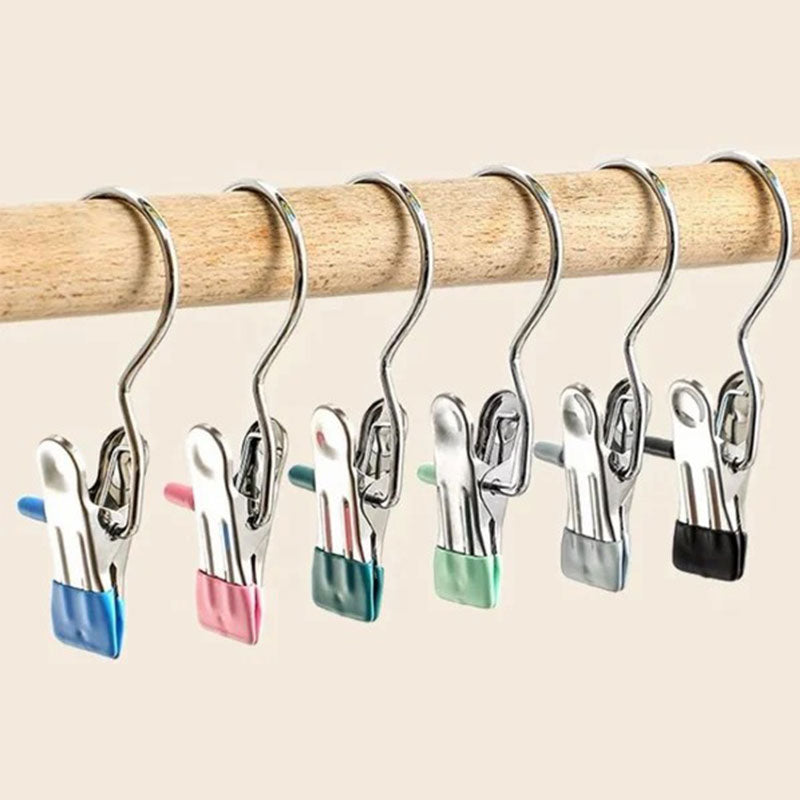 Anti-rust rotating clothes pegs – space-saving storage clips for hats, trousers and travel