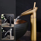 Antique Waterfall Bathroom Basin Tap