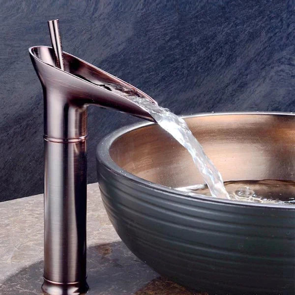 Antique Waterfall Bathroom Basin Tap