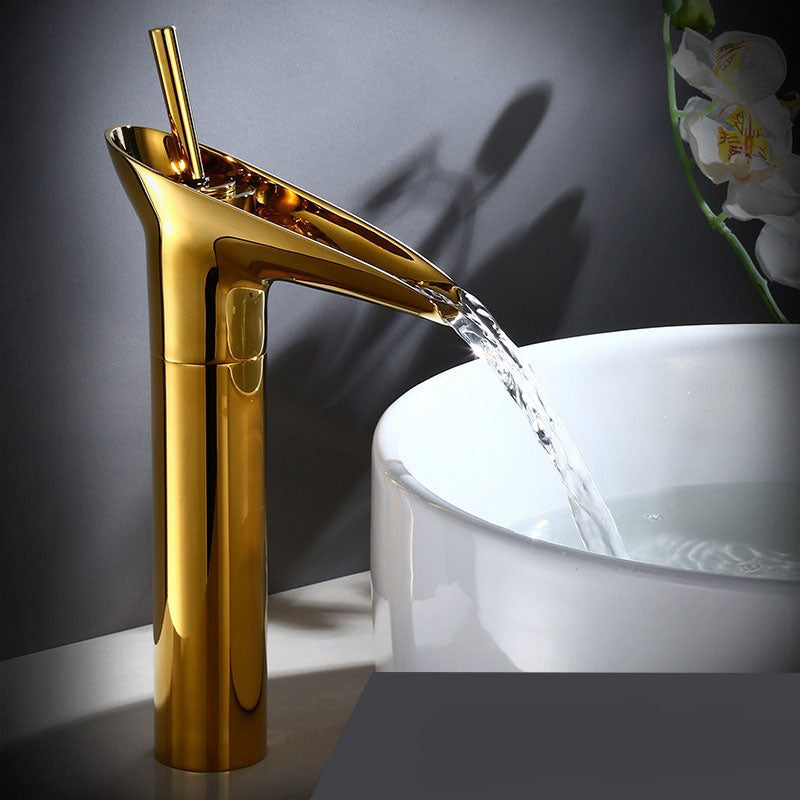 Antique Waterfall Bathroom Basin Tap