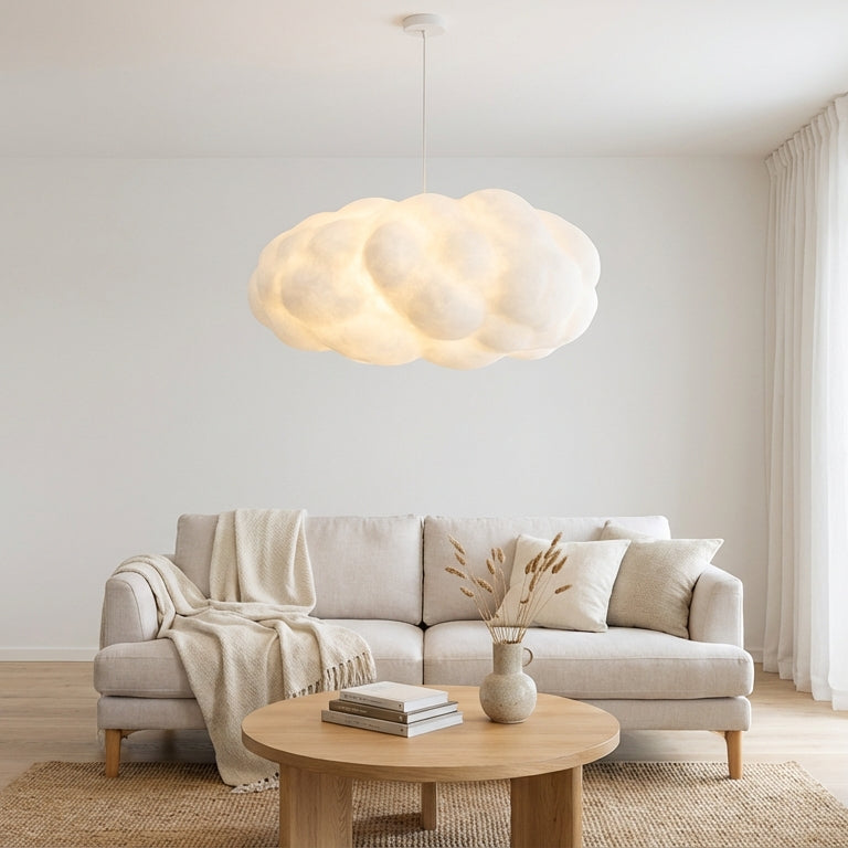 Ardora Sculptural Fabric Pendant Ceiling Light for Interiors